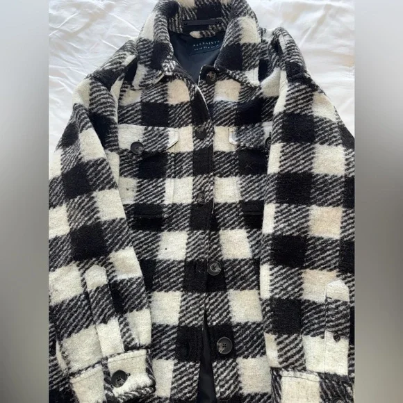 All Saints Fenix check jacket, size 6 - Picture 10 of 11